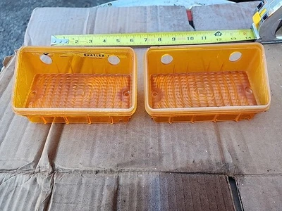 1970 Chevelle Amber Parking Directional Lenses #5962107 OEM Pair - Image 1 of 4