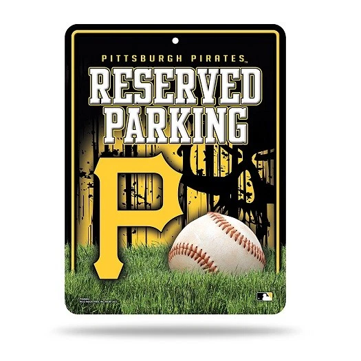 Rico MLB Pittsburgh Pirates Hi-Res Metal Reserved Parking Sign - Image 1 of 1