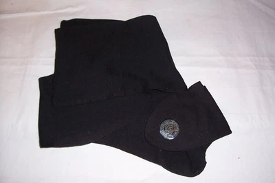 古董 EDWARDIAN 吊袜带软管黑色 Radmoore Hosiery (RM) PA。 — 第 1/4 张图片