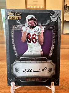DALTON KINCAID 2023 WILD CARD PREMIUM MATTE WEEKEND WARRIOR #9/15 ON CARD AUTO