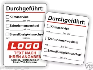 Wartung durgeführt Service Aufkleber KFZ Inspektionsaufkleber Serviceaufkleber - Bild 1 von 3