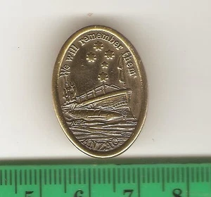 AUSTRALIAN NAVY WW1 RAN AE2 SUB * THE GREAT WAR * ANZAC DAY BADGE MINT - Picture 1 of 1