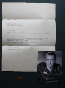 1983 Days of Our Lives TV Star MacDonald Carey firmato/lettera autografata BELLO- - Foto 1 di 1