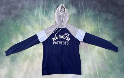 Majestic NFL New England Patriots Full Zip Hoodie Size Youth M. - Imagem 1 de 3