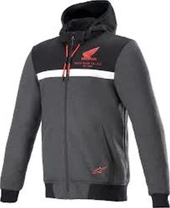 giubbotto alpinestars honda chrome street hoodie BLACK MELANGE RED - Foto 1 di 1