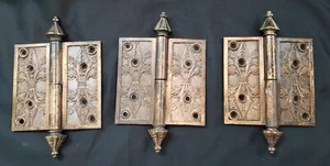 Set of 3 Bronze Victorian Russell & Erwin 4" x 4" Hinges GS00291 - Picture 1 of 4