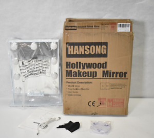 Hansong Hollywood Makeup Mirror 8 Bulb Vanity Bluetooth Wireless Charging
