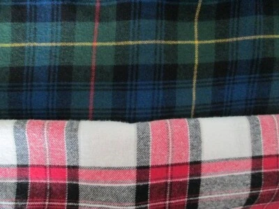 Lote de 2 camisas masculinas de flanela L grande Boca Classics vermelho branco azul verde algodão - Imagem 1 de 4