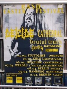 Deicide, Cathedral etc  Bash Easter Festival  83cm X 59cm  1995 Poster - Imagen 1 de 1