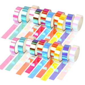 Washi Tape Set 20 Rolls Kids Tape Decorative Masking Holographic Scrapbook Tape - Picture 1 of 8