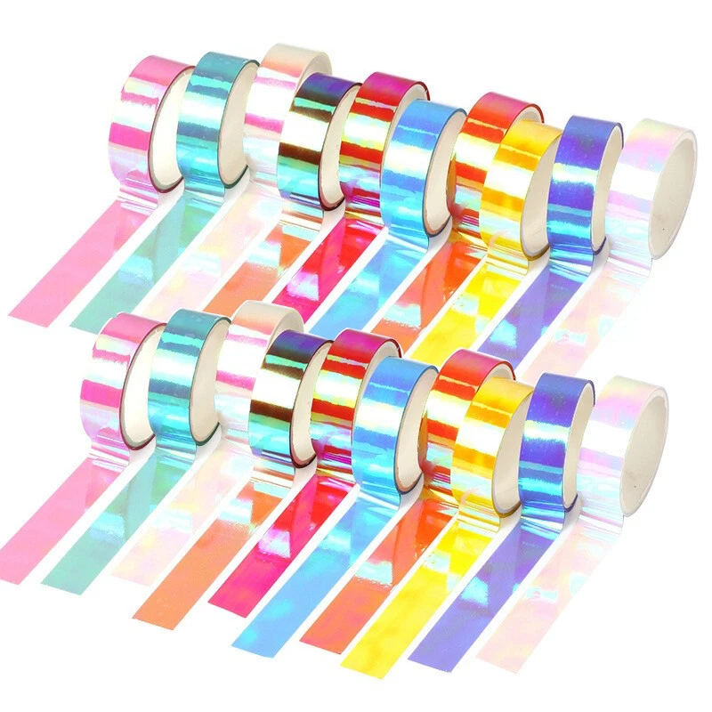 Washi Tape Set 20 Rolls Kids Tape Decorative Masking Holographic Scrapbook Tape - Image 1 of 4