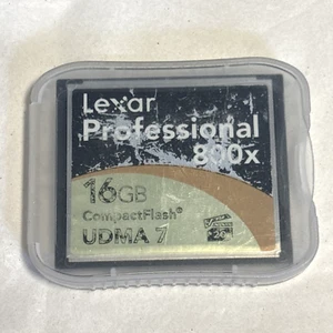 Lexar 16GB Compact Flash Card UDMA7 800X 120MB/s CF Memory Card 4 DSLR HD Video - Picture 1 of 7