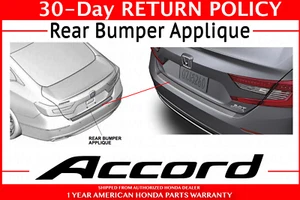 Genuine OEM 2018-2020 Honda Accord Rear Bumper Applique 08P48-TVA-100 - Picture 1 of 2