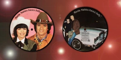 MIREILLE MATHIEU & PATRICK DUFFY ''Together we're strong'' XRare 45 Picture Disc - Image 1 of 3