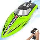 Rc Racing Boat 2.4Ghz Brushless High Speed 30Mph Self Righting One Battery Green