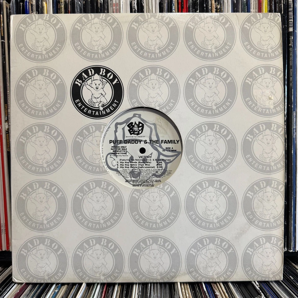 PUFF DADDY + THE NOTORIOUS B.I.G. + BUSTA RHYMES - VICTORY (REMIX) (12")  1998!! - Image 1 of 1