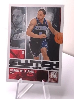 Deron Williams 2009 - 10 Donruss Elite 离合器表演者 #14 红色 /249 爵士夏普! — 第 1/2 张图片