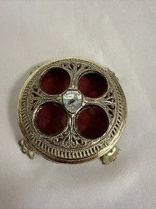 VTG Gold Tone Metal - 4 hole lip stick holder “Louisiana The Pelican State” - Picture 1 of 19