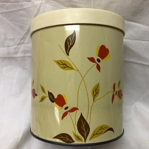 Vintage Jewel Tea Autumn Leaf Canco Canister - Picture 1 of 15