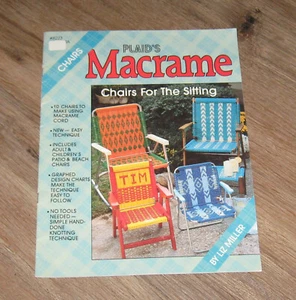 Macrame Lawn Chairs BOOK patterns My Name designs River Ripples - Picture 1 of 1
