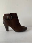 Ash Boots Size 5 Dark Brown Nubuck Leather Ankle Boot With 8 Cm Heel Eu 38