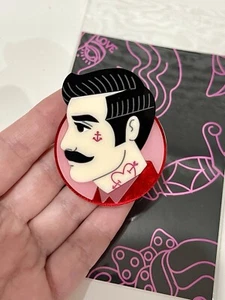 The Makings Of Miss jones Acrylic Brooch - Picture 1 of 2