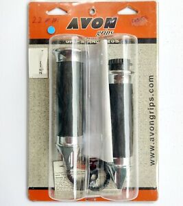 Avon Grips Custom Contour Chrome Tribal Grips for 7/8" bars ( 22 mm bars )
