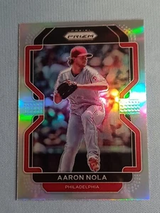 2022 Panini Prizm Aaron Nola Prizms Silver #158 Holo Sharp Clean Centered🔥💎 - Bild 1 von 2