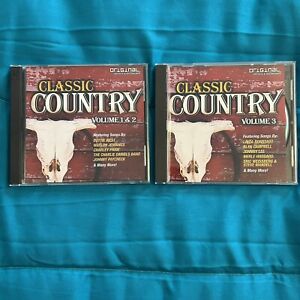 Classic Country Volumes 1,2,3- 2000 Three (3) CD Set Warner Special Products USA