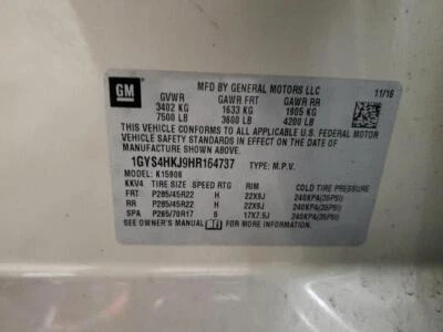 Used Front Center Infotainment Display fits: 2017 Cadillac Escalade esv player e - image 1 of 4