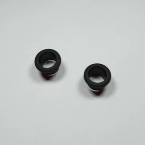 BLACK DOOR LOCK PULL GUIDES (GROMMETS) SET OF 2 VOLKSWAGEN T1 BUG T2 BUS T3 - Bild 1 von 2