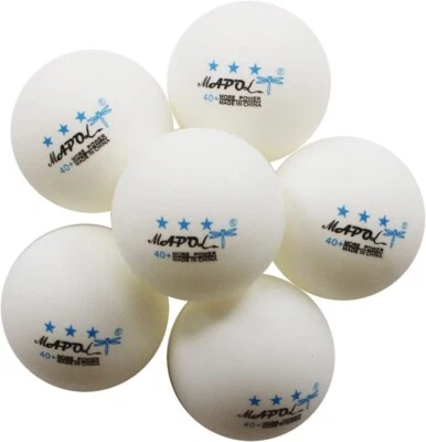 Ping Pong Balls 3 Stars Rating  Ball Size 40+Olympic Table Tennis 20 White - Image 1 of 4