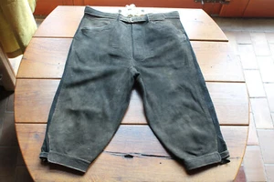 Feine echte schwarze säm. Hirschlederhose, Kniebund in H 54 oder H 110 - Bild 1 von 19