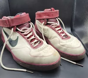 Nike Air Force 25 AF25 High Top Burgundy/Beige Size 12.5 U.S (315015-104) - Picture 1 of 12