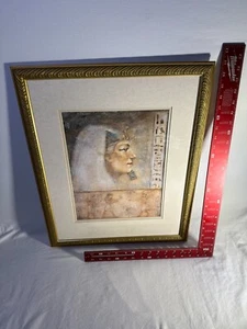 Framed Egyptian Wall Art Pharoah Ramses Hieroglyphics Picture J. D. Parrish - Picture 1 of 15