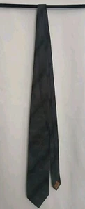Mens Tie Made In Italy 100% Silk Neck Black One Size Today's Man ~ Used - Picture 1 of 4