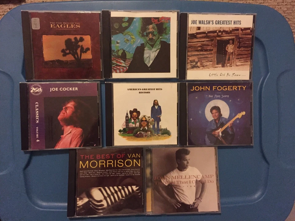 The Eagles Joe Walsh Joe Cocker John Fogerty Van Morrison America Lot Of 8 Discs - Image 1 of 2