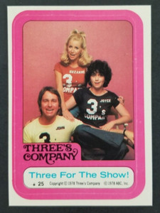 Vintage 1978 Three's Company Topps Sticker Card #25 (NM)