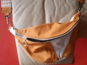 Bauchtasche Damen ECHTLEDER BRASILIEN, HANDMADE"MHHM", HANDTASCHE, BUNT - Bild 1 von 6