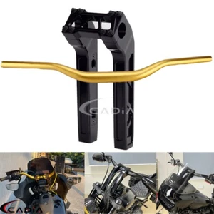 Elevador de manillar retroceso estilo club de 1 1/2" para Harley Softail Sportster Touring - Imagen 1 de 12