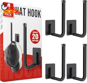 Hat Organizer for Baseball Caps Hat Rack for Wall Hat Hooks Hat Storage Holder f - Picture 1 of 12