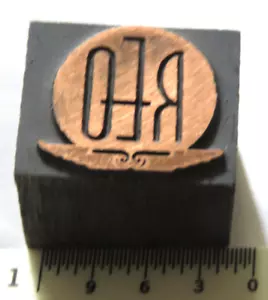 REO Printers Block Vintage Letterpress - Picture 1 of 2