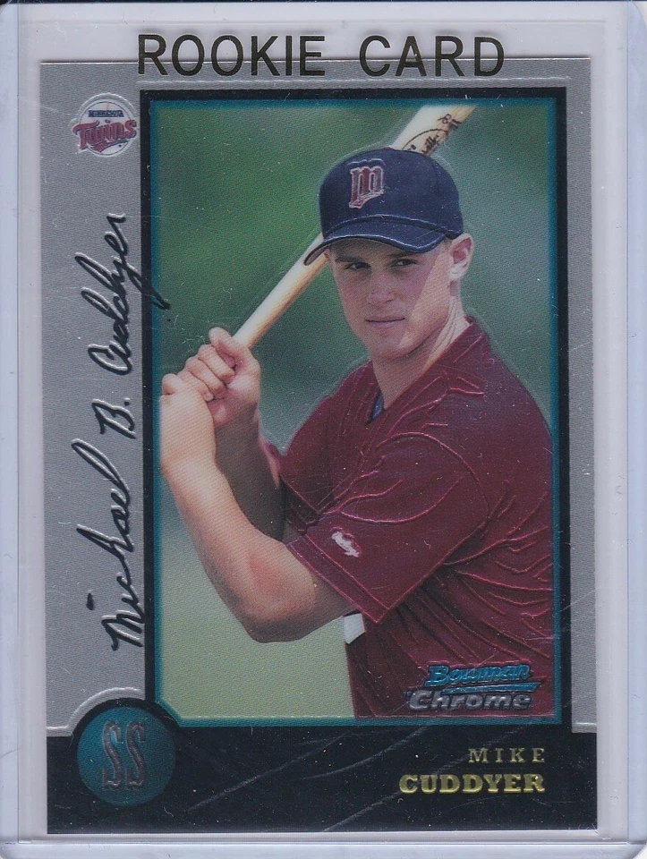 MICHAEL CUDDYER ROOKIE CARD MIke Minnesota Twins Baseball 1998 BOWMAN CHROME RC - Image 1 of 2