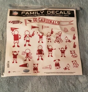 Arizona Cardinals Large FAMILY DECAL SET  25 STICKERS - Picture 1 of 1
