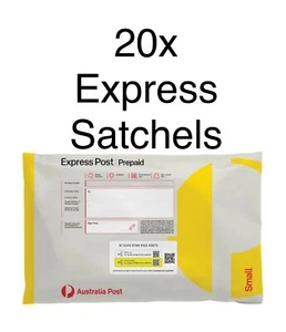 20x Single Small Express Prepaid Satchel Australia Post Up to 5KG Parcel Post - Picture 1 of 2