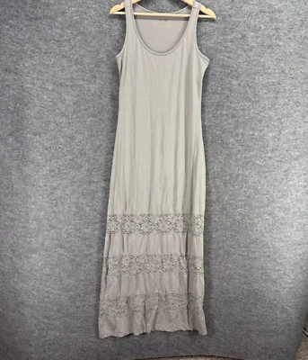 New Apt. 9 Dress Women S Small Gray Maxi Long Sleeveless Round Neck Rayon Casual - Image 1 of 4
