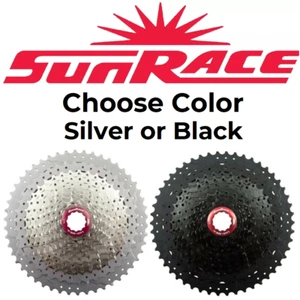 Casete de bicicleta SunRace CSMX80 11 velocidades 11-50t negro o plateado apto para Shimano SRAM 1X - Imagen 1 de 3