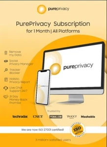 PurePrivacy Subscription for 1 Month | All Platforms | Digital Subscription - Picture 1 of 1