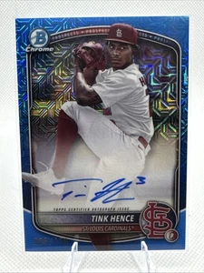 2025 Bowman Chrome- Prospects Tink Hence #BMA-TH Blue Mojo Refractor /150 (AU) - Picture 1 of 4