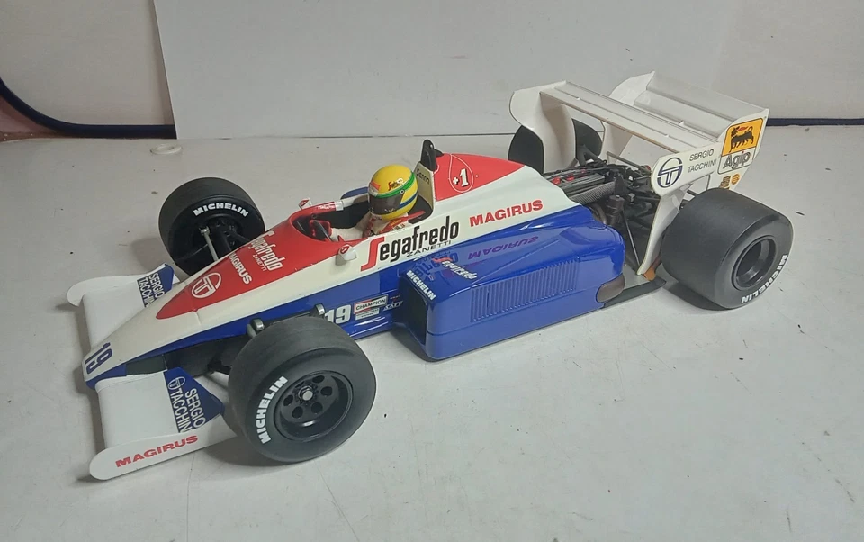 MINICHAMPS 1/18 AYRTON SENNA 1984 TOLEMAN HART TG 184 BON ETAT EN BOITE  TO B10 - Photo 1/4